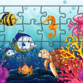 Güven Serigrafi Deniz Canlıları 24 Parça Model 10 Ahşap Çocuk Puzzle Yapboz