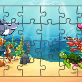 Güven Serigrafi Deniz Canlıları 24 Parça Model 14 Ahşap Çocuk Puzzle Yapboz