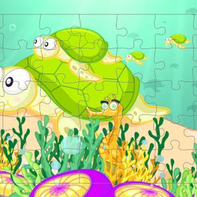 Güven Serigrafi Deniz Canlıları 35 Parça Model 11 Ahşap Çocuk Puzzle Yapboz
