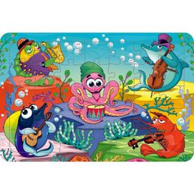 Güven Serigrafi Deniz Canlıları 35 Parça Model 13 Ahşap Çocuk Puzzle Yapboz