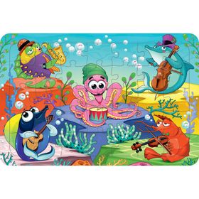 Güven Serigrafi Deniz Canlıları 35 Parça Model 13 Ahşap Çocuk Puzzle Yapboz