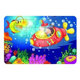 Güven Serigrafi Denizaltı 35 Parça Ahşap Çocuk Puzzle Yapboz
