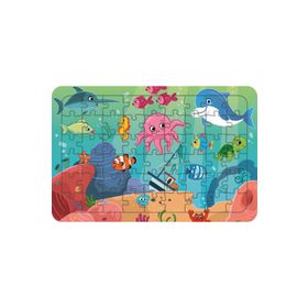 Güven Serigrafi Denizdeki Dostlar 54 Parça 19,5 x 29,5 cm Ahşap Çocuk Puzzle Yapboz