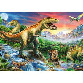 Güven Serigrafi Dinazorlar 4 1000 Parça Ahşap Puzzle Yapboz