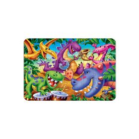 Güven Serigrafi Dinozor 54 Parça 19,5 x 29,5 cm Ahşap Çerçeveli Puzzle Yapboz