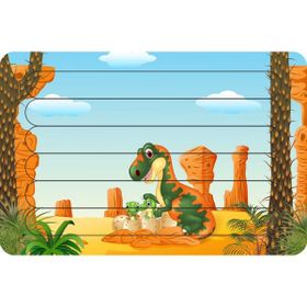 Güven Serigrafi Dinozor Tyrannosaurus Çubuk Ahşap Çocuk Puzzle Yapboz