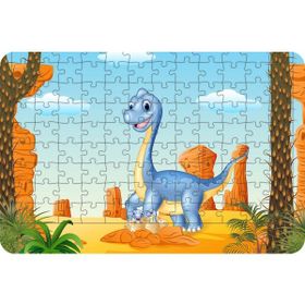 Güven Serigrafi Dinozorlar Model 3 108 Parça Ahşap Çocuk Puzzle Yapboz