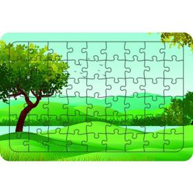 Güven Serigrafi Doğa Model 2 54 Parça 19,5 x 29,5 cm Ahşap Çocuk Puzzle Yapboz