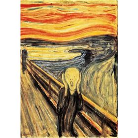 Güven Serigrafi Edvard Munch 1000 Parça Ahşap Puzzle Yapboz