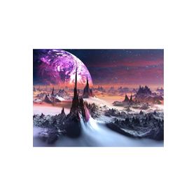Güven Serigrafi Fantastik Dünya 1000 Parça Ahşap Puzzle Yapboz