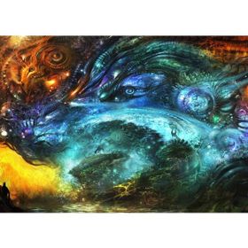 Güven Serigrafi Fantastik Dünya Model 3 1000 Parça Ahşap Puzzle Yapboz