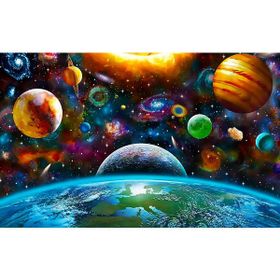 Güven Serigrafi Gezegenler Model 2 1000 Parça Ahşap Puzzle Yapboz