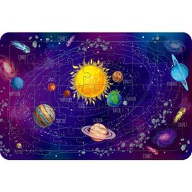 Güven Serigrafi Güneş Sistemi Model 1 35 Parça 19,5 x 29,5 cm Ahşap Çocuk Puzzle Yapboz