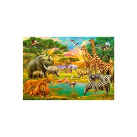 Güven Serigrafi Hayvanlar Alemi Model 2 1000 Parça Ahşap Puzzle Yapboz