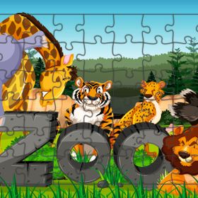 Güven Serigrafi Hayvanlar Model 10 54 Parça 19,5 x 29,5 cm Ahşap Çocuk Puzzle Yapboz