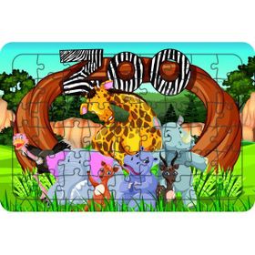 Güven Serigrafi Hayvanlar Model 11 54 Parça 19,5 x 29,5 cm Ahşap Çocuk Puzzle Yapboz