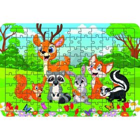 Güven Serigrafi Hayvanlar Model 12 108 Parça 29 x 39 cm Ahşap Çocuk Puzzle Yapboz