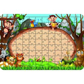 Güven Serigrafi Hayvanlar Model 14 108 Parça 29 x 39 cm Ahşap Çocuk Puzzle Yapboz