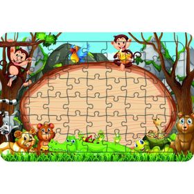 Güven Serigrafi Hayvanlar Model 14 54 Parça 19,5 x 29,5 cm Ahşap Çocuk Puzzle Yapboz