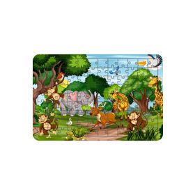 Güven Serigrafi Hayvanlar Model 16 108 Parça 29 x 39 cm Ahşap Çocuk Puzzle Yapboz