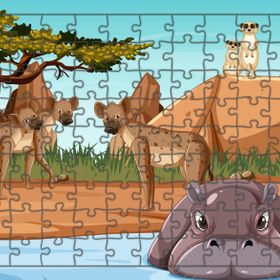 Güven Serigrafi Hayvanlar Model 7 108 Parça 29 x 39 cm Ahşap Çocuk Puzzle Yapboz