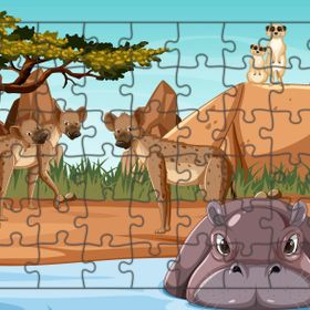Güven Serigrafi Hayvanlar Model 7 54 Parça 19,5 x 29,5 cm Ahşap Çocuk Puzzle Yapboz