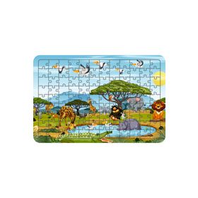 Güven Serigrafi Hayvanlar Model 8 108 Parça 29 x 39 cm Ahşap Çocuk Puzzle Yapboz