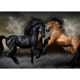 Güven Serigrafi Horses 1000 Parça Ahşap Puzzle Yapboz