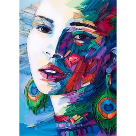Güven Serigrafi Kadın 2 1000 Parça Ahşap Puzzle Yapboz