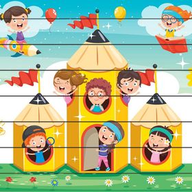 Güven Serigrafi Kalem Evler Çubuk Ahşap Çocuk Puzzle Yapboz