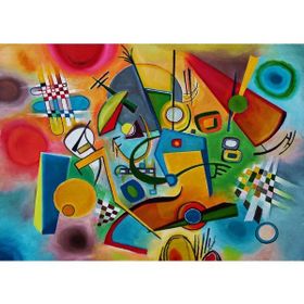 Güven Serigrafi Kandinski Model 2 1000 Parça Ahşap Puzzle Yapboz