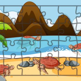 Güven Serigrafi Karetta Karetta 24 Parça Ahşap Çocuk Puzzle Yapboz