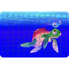 Güven Serigrafi Karettacık 108 Parça Ahşap Çocuk Puzzle Yapboz