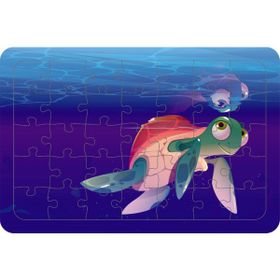 Güven Serigrafi Karettacık 35 Parça Ahşap Çocuk Puzzle Yapboz