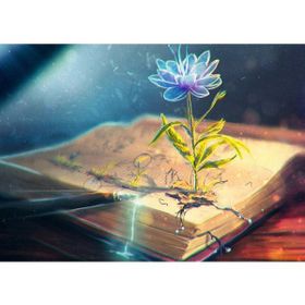 Güven Serigrafi Kitap ve Çiçek 1000 Parça Ahşap Puzzle Yapboz
