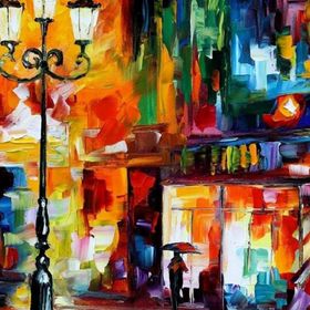 Güven Serigrafi Leonid Afremov 5 1000 Parça Ahşap Puzzle Yapboz