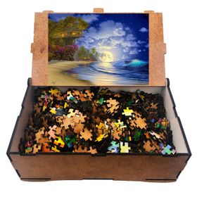 Güven Serigrafi Manzara Model 4 1000 Parça Ahşap Puzzle Yapboz