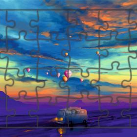 Güven Serigrafi Minibüs 24 Parça Ahşap Çocuk Puzzle Yapboz