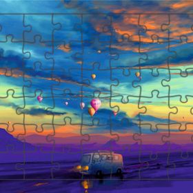 Güven Serigrafi Minibüs 54 Parça 19,5 x 29,5 cm Ahşap Çocuk Puzzle Yapboz