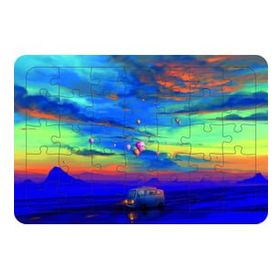 Güven Serigrafi Minübüs 35 Parça Ahşap Çocuk Puzzle Yapboz
