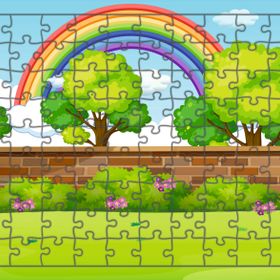 Güven Serigrafi Model 1 Gökkuşağı 108 Parça Ahşap Çocuk Puzzle Yapboz