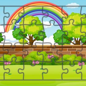 Güven Serigrafi Model 1 Gökkuşağı 24 Parça Ahşap Çocuk Puzzle Yapboz