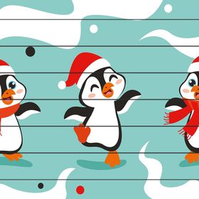Güven Serigrafi Model 1 Küçük Penguenler Çubuk Ahşap Çocuk Puzzle Yapboz