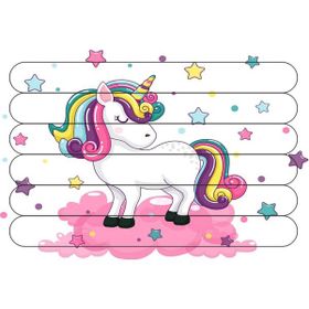 Güven Serigrafi Model 1 Sevimli Unicorn Çubuk Ahşap Çocuk Puzzle Yapboz