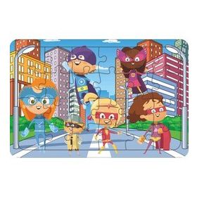 Güven Serigrafi Model 1 Super Kahramanlar 24 Parça Ahşap Çocuk Puzzle Yapboz