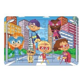 Güven Serigrafi Model 1 Süper Kahramanlar 54 Parça Ahşap Çocuk Puzzle Yapboz