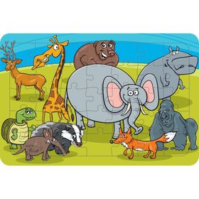 Güven Serigrafi Model 13 Hayvanlar 35 Parça Ahşap Çocuk Puzzle Yapboz