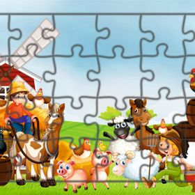 Güven Serigrafi Model 17 Hayvanlar 24 Parça Ahşap Çocuk Puzzle Yapboz