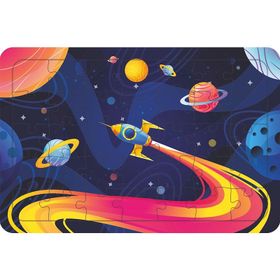 Güven Serigrafi Model 2 Uzay Mekiği 35 Parça Ahşap Çocuk Puzzle Yapboz