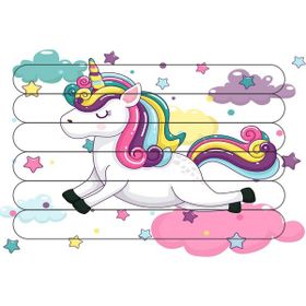 Güven Serigrafi Model 3 Sevimli Unicorn Çubuk Ahşap Çocuk Puzzle Yapboz